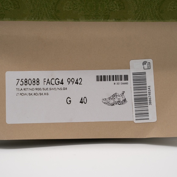 Size 40eu 10 US Gucci Run Sneakers GG Crystal Powder Pink Rose Blush Mesh - Picture 12 of 12